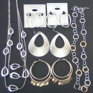 Necklaces and earrings